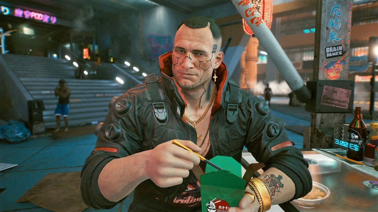 Captura de Cyberpunk 2077 donde sale Jackie Welles